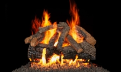 Real Fyre 36 Inch Charred Majestic Oak Flame-Enhanced Vented Gas Logs