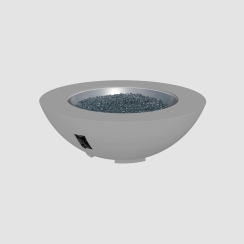 Outdoor Greatroom Company 48 Inch Cove Gas Fire Pit Bowl - Electronic Ignition