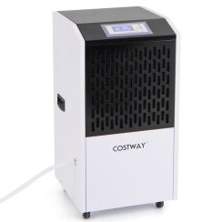 Costway 32 Inch Portable Commercial Dehumidifier with Drain Hose - 250 PPD