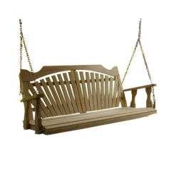 Creekvine Designs Treated Pine Fanback Porch Swing
