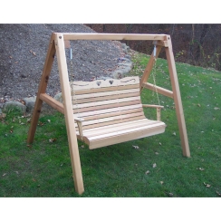 Creekvine Designs Cedar Royal Country Hearts Porch Swing