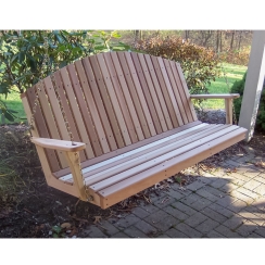 Creekvine Designs 2 Foot Cedar Mountaintop Fanback Porch Swing