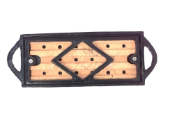 Dagan Black Cast Iron Fire Starter with Soapstone