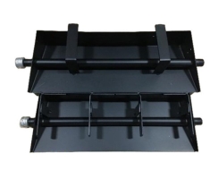 Dagan 18 Inch Black Steel Natural Gas Double Burner Pan