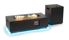JR Home 42 Inch Paramount Aurora LED Propane Fire Table