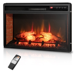 Costway 26 Inch Multi-Level Flame Electric Fireplace Mantel Insert