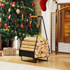 Costway 12 Inch Triangle Firewood Rack