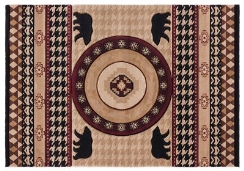 Goods of the Woods 32 x 52 Inch Four Bears Hearth Rug
