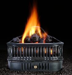 Hargrove 19 Inch Olde World Natural Gas Basket with Coals
