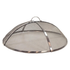 Sunnydaze Round Stainless Steel Mesh Fire Pit Screen