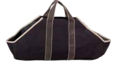 Dagan 36 x 9 Inch Black and Tan Foldable Log Carrier with 2 Handles
