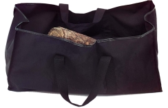 Dagan 11 x 22 Inch Black Foldable Log Carrier with 2 Handles