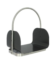 Dagan 11 3/4 Inch Black Stainless Steel Log Holder