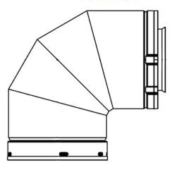 Majestic SLP90-BK 90 Degree Elbow