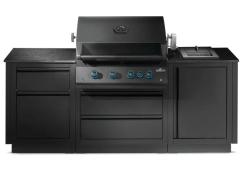 Napoleon Grills 89 Inch Oasis 300 Modular Propane Grill Island Bundle