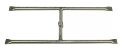 The Outdoor Plus 24 x 6 Inch Stainless Steel H-Style Fire Pit Burner