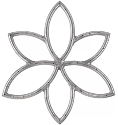 The Outdoor Plus 30 Inch Stainless Steel Lotus Fire Pit Burner