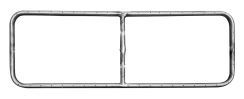 The Outdoor Plus 18 x 6 Inch Stainless Steel Rectangle Fire Pit Burner
