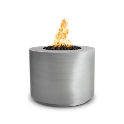 The Outdoor Plus 36 Inch Stainless Steel Beverly Gas Fire Pit