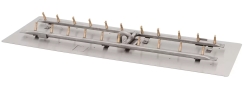 The Outdoor Plus 12 x 84 Inch H-Style Rectangular Flat Pan Bullet Burner Kit