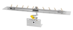 The Outdoor Plus 8 x 96 Inch Linear Rectangular Flat Pan Bullet Burner Kit