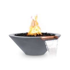 The Outdoor Plus 24 Inch GFRC Cazo Gas Fire and Water Bowl