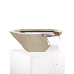 The Outdoor Plus 31 Inch GFRC Cazo Water Bowl