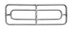 The Outdoor Plus 48 x 18 Inch Stainless Steel Double Rectangle Fire Pit Burner
