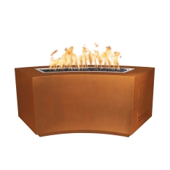 The Outdoor Plus 60 Inch Corten Steel Dixie Gas Fire Pit