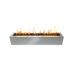 The Outdoor Plus 72 Inch Stainless Steel Eaves Gas Fire Pit