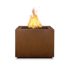 The Outdoor Plus 36 Inch Corten Steel Forma Gas Fire Pit