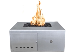 The Outdoor Plus 42 Inch Stainless Steel Gallaway Gas Fire Pit