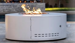 The Outdoor Plus 42 Inch Grey Isla Gas Fire Pit