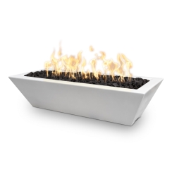 The Outdoor Plus 72 x 20 Inch Linear GFRC Maya Gas Fire Bowl