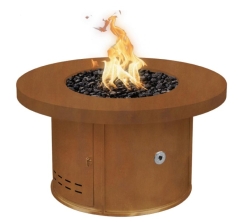 The Outdoor Plus 48 Inch Corten Steel Mabel Gas Fire Table