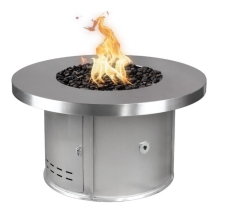 The Outdoor Plus 36 Inch Stainless Steel Mabel Gas Fire Table
