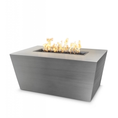 The Outdoor Plus 60 Inch Stainless Steel Mesa Gas Fire Pit