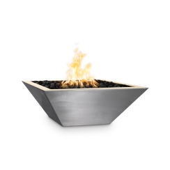 The Outdoor Plus 24 Inch Stainless Steel Maya Gas Fire Bowl