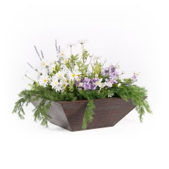 The Outdoor Plus 24 Inch Hammered Copper Maya Planter Bowl
