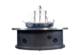 The Outdoor Plus 72 Inch Bronze Hammertone La Pinta Gas Fire Pit