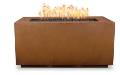 The Outdoor Plus 48 Inch Corten Steel Pismo Gas Fire Pit