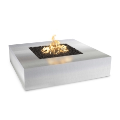 The Outdoor Plus 42 Inch Stainless Steel Quad Gas Fire Pit