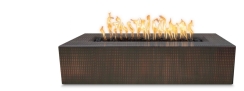 The Outdoor Plus 60 Inch Hammered Copper Regal Gas Fire Pit