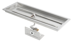 The Outdoor Plus 24 x 12 Inch Rectangular Raised Lip H-Style Burner Kit