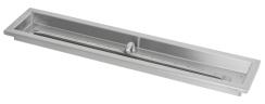 The Outdoor Plus 96 x 8 Inch Rectangular Raised Lip Linear Burner Kit