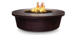 The Outdoor Plus 48 Inch Hammered Copper Tempe Gas Fire Pit