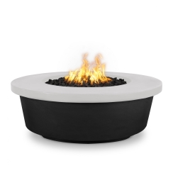 The Outdoor Plus 48 Inch Black and White Tempe Gas Fire Pit