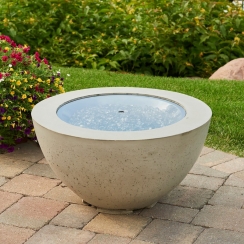 Outdoor Greatroom Company 12 Inch Grey Cover for Round Glass Burners