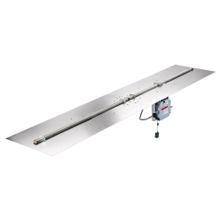Outdoor Greatroom Company 120 x 24 Inch Crystal Fire Plus Linear Burner Plate - Electronic Ignition