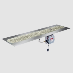 Outdoor Greatroom Company 84 x 24 Inch Crystal Fire Plus Linear Burner Plate - Electronic Ignition
